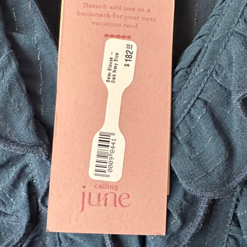 NWT Calling June Teal Ruffle Women's Top size M (8-10) - Picture 3 of 9